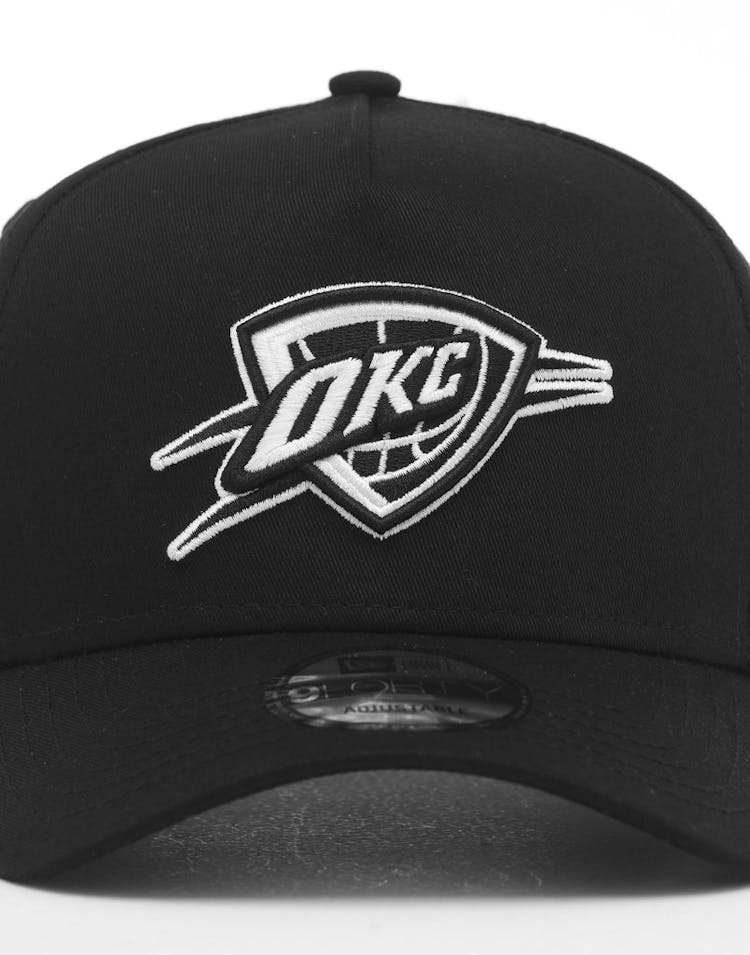 New Era Oklahoma City Thunder 9FORTY K-Frame Snapback Black/White