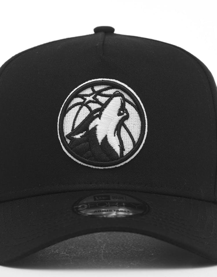 New Era Minnesota Timberwolves 9FORTY K-Frame Snapback Black/White