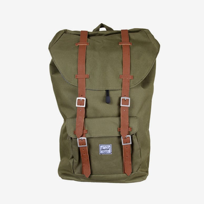 Little America Backpack Army Green/brow