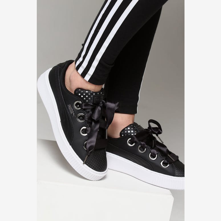 Puma Women's Platform Kiss ATH Lux Black/Silver