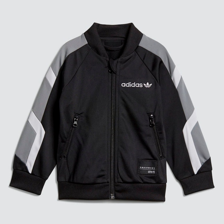 Adidas Infant EQT Track Suit Set Black/White/Grey