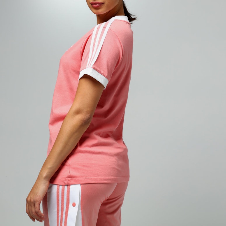 Adidas Women's 3 Stripes Tee Salmon