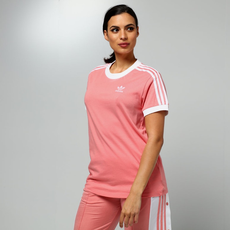Adidas Women's 3 Stripes Tee Salmon