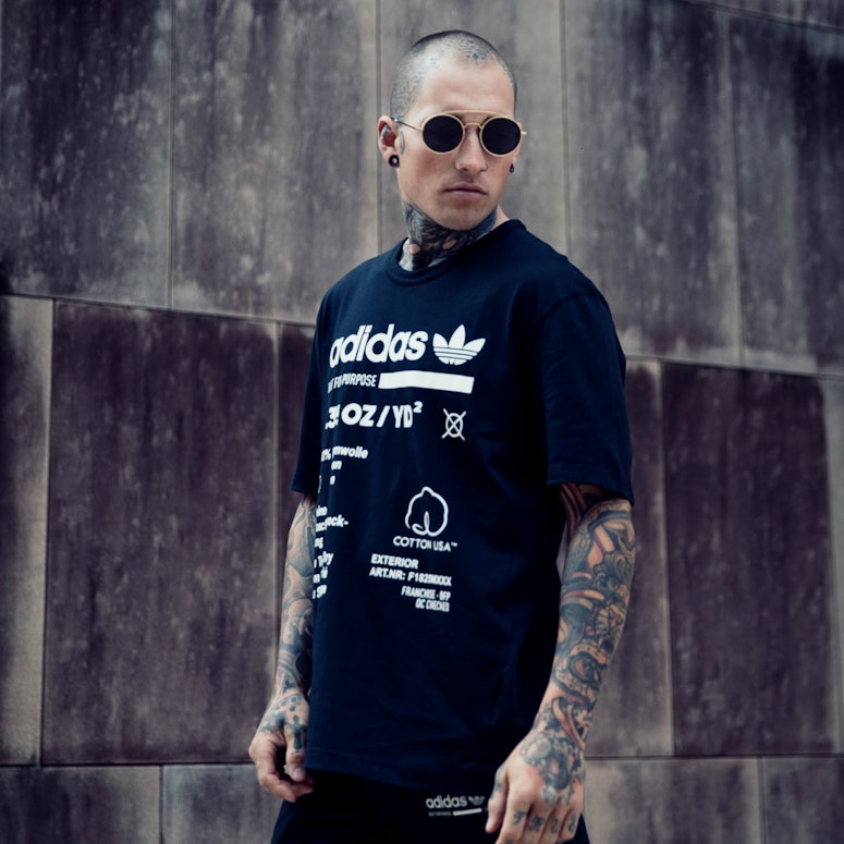 Adidas Kaval GRP Tee Black/White