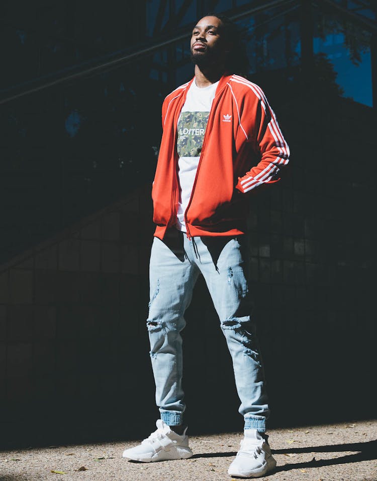Adidas SST Track Top Red