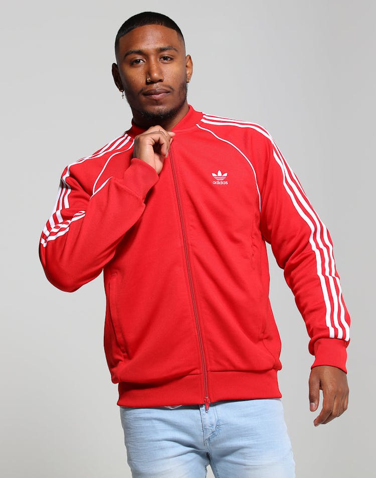Adidas SST Track Top Red