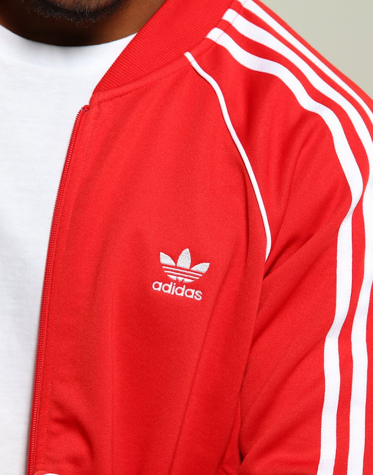 Adidas SST Track Top Red