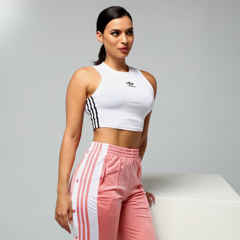 Adidas Women's Crop Tank White/Black