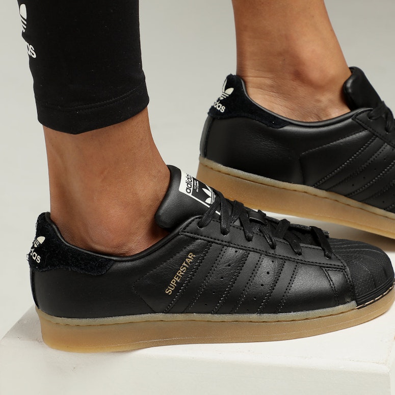 Adidas Women's Superstar Black/Gum