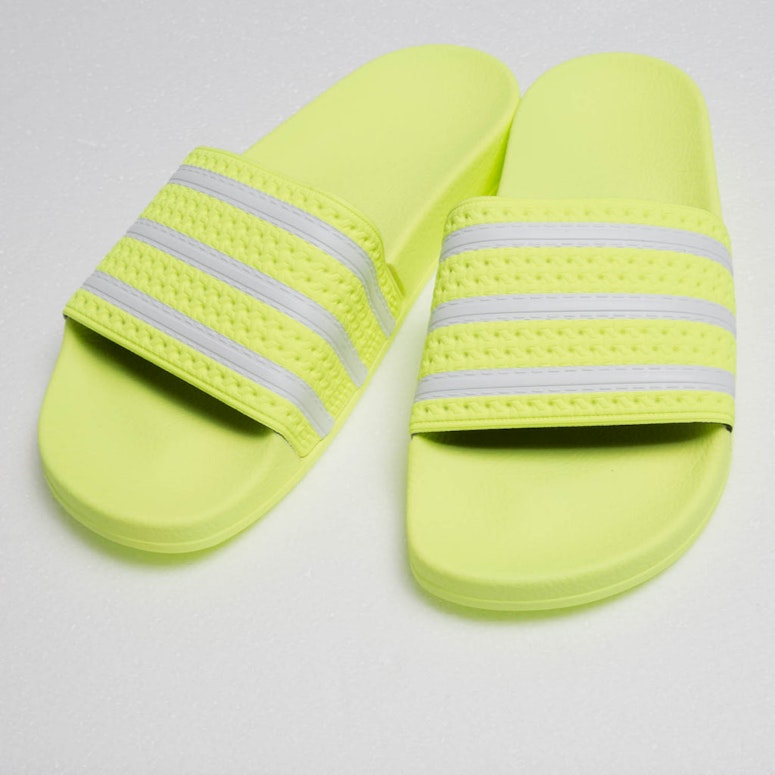 Adidas Adilette Lime/White
