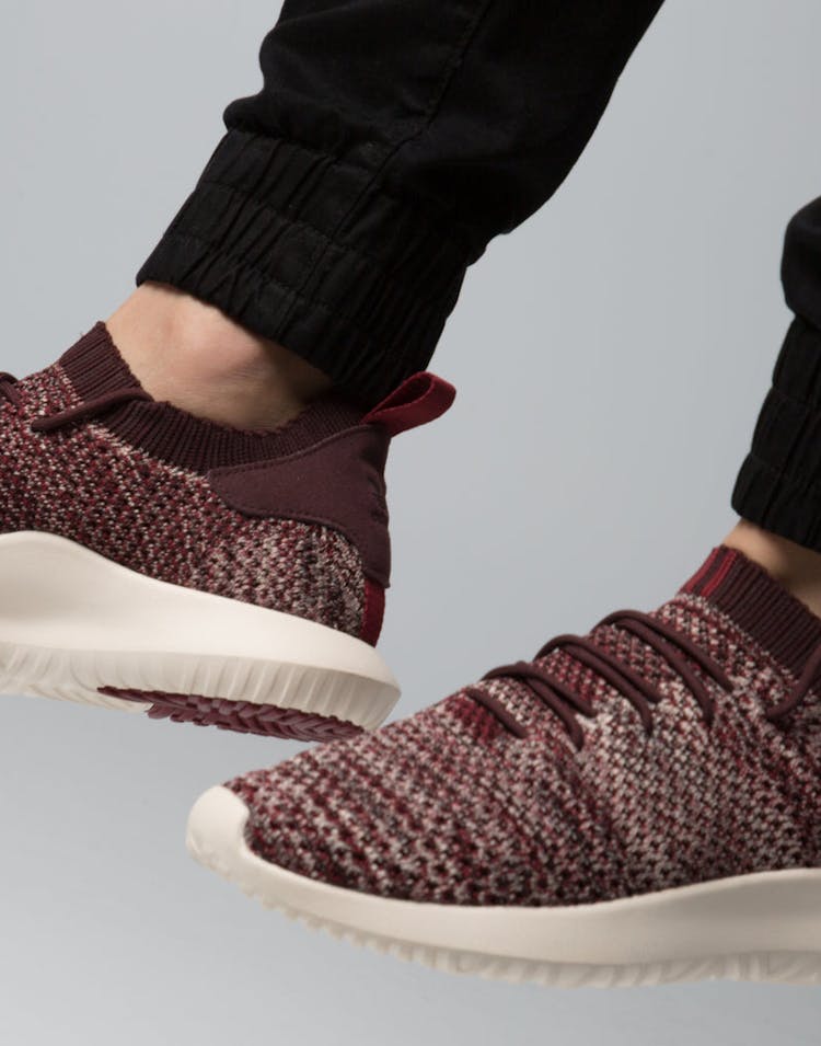 Adidas Tubular Shadow Primeknit Maroon/White