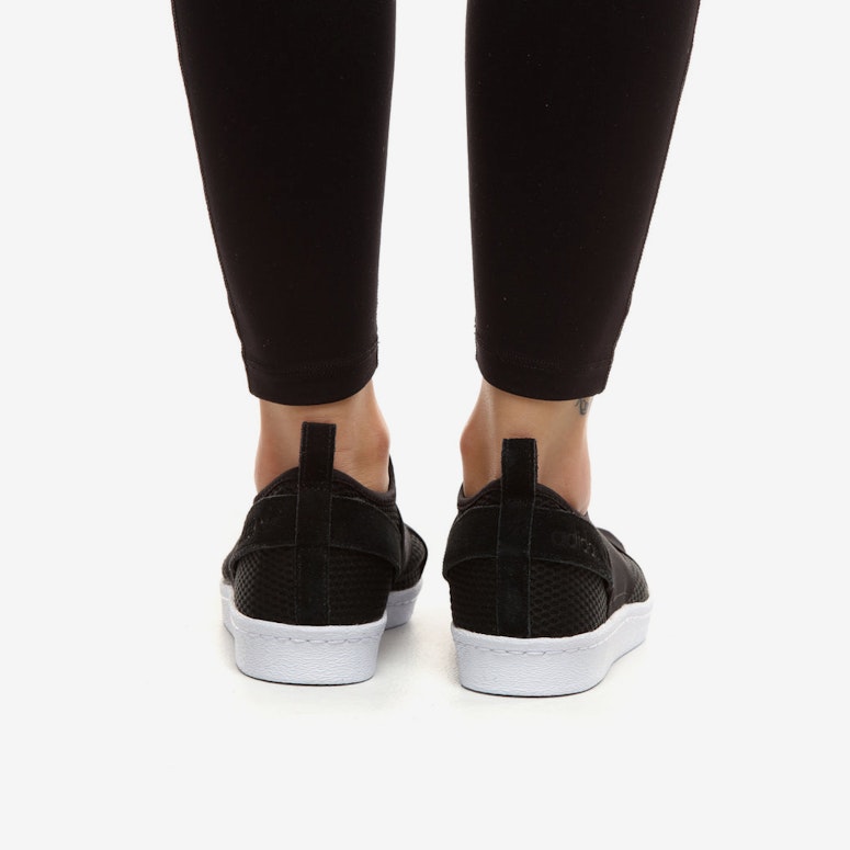 Adidas Women's Superstar Slip On Black/White