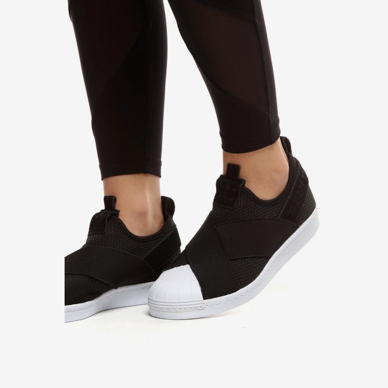 Adidas Women's Superstar Slip On Black/White