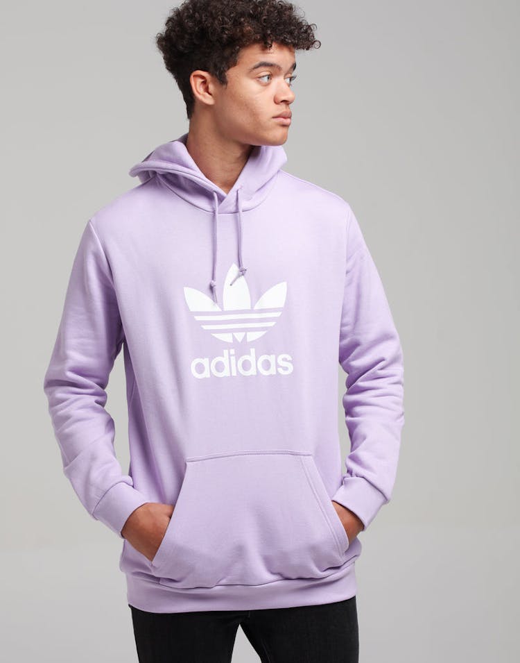 Adidas Trefoil Hoodie Lilac