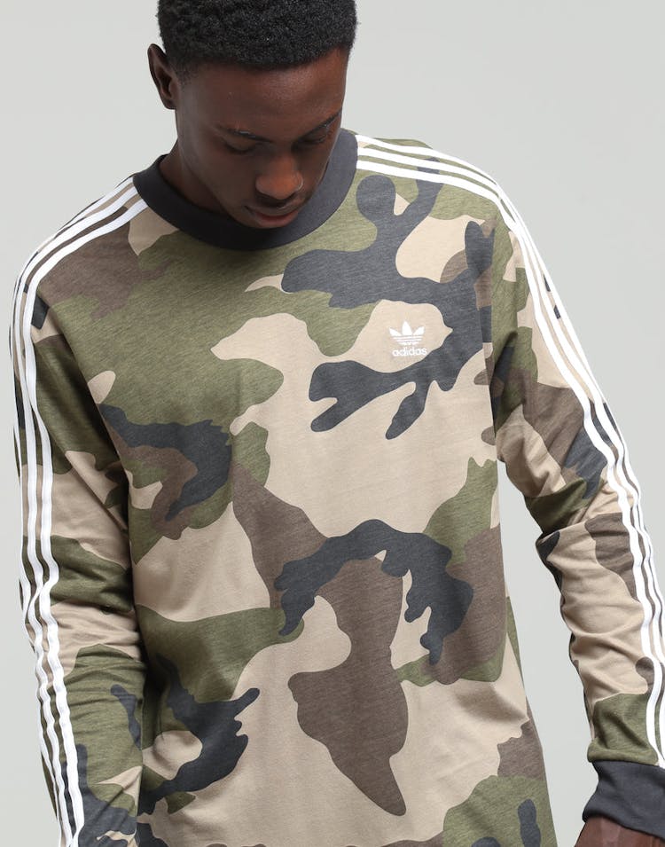 Adidas Camo LS Tee Multi-Col/Black