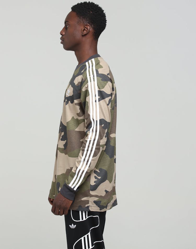 Adidas Camo LS Tee Multi-Col/Black