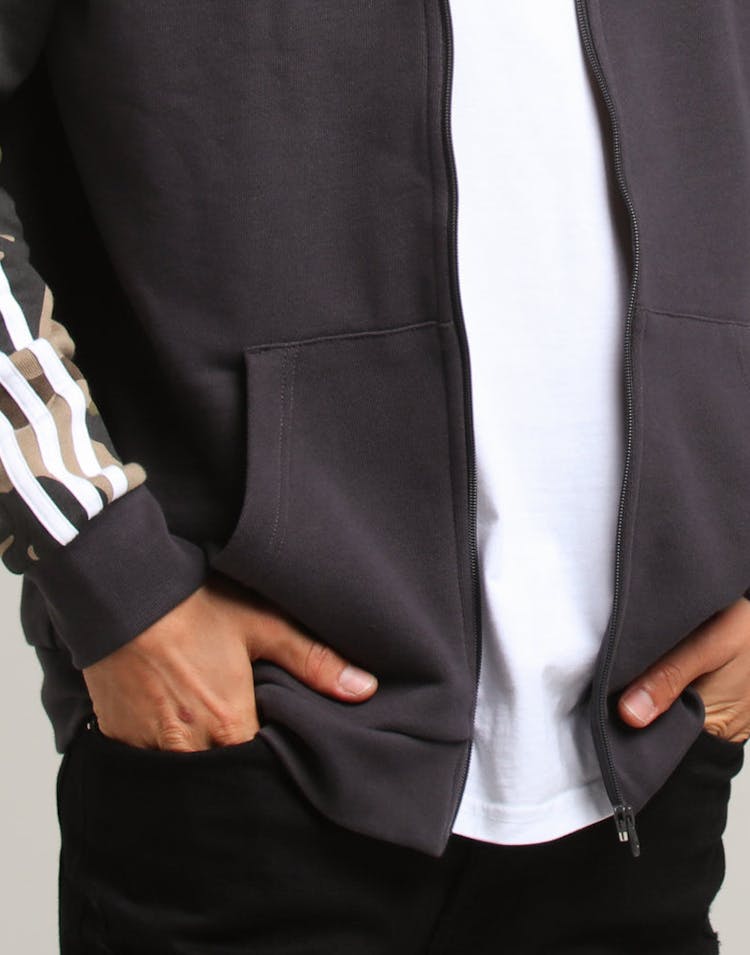 Adidas Camo Full Zip Hoody Black