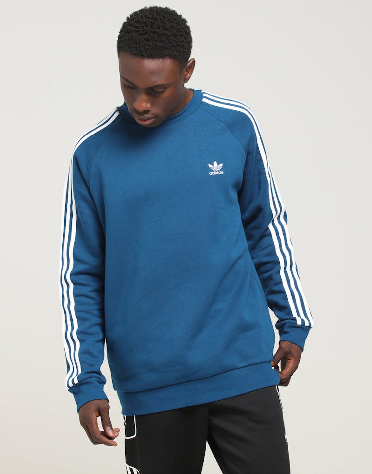 Adidas 3-Stripe Crew Dark Blue