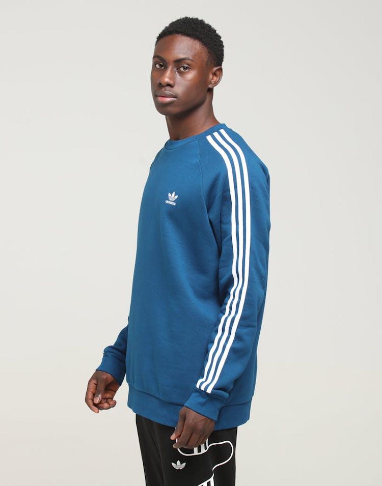 Adidas 3-Stripe Crew Dark Blue