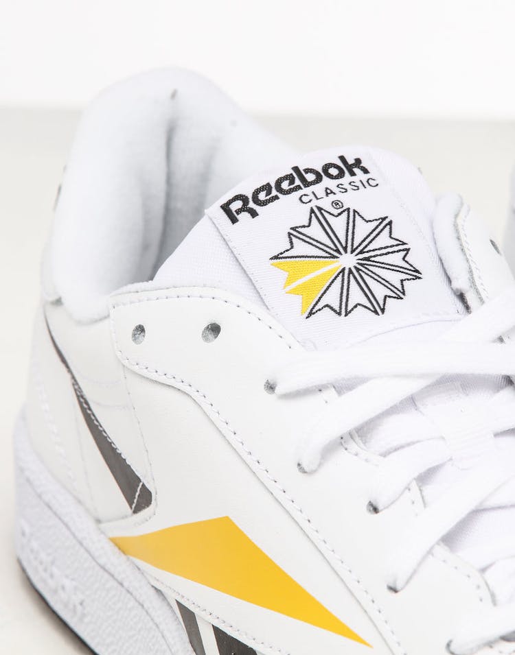 Reebok Club C Vector White/Black/Yellow