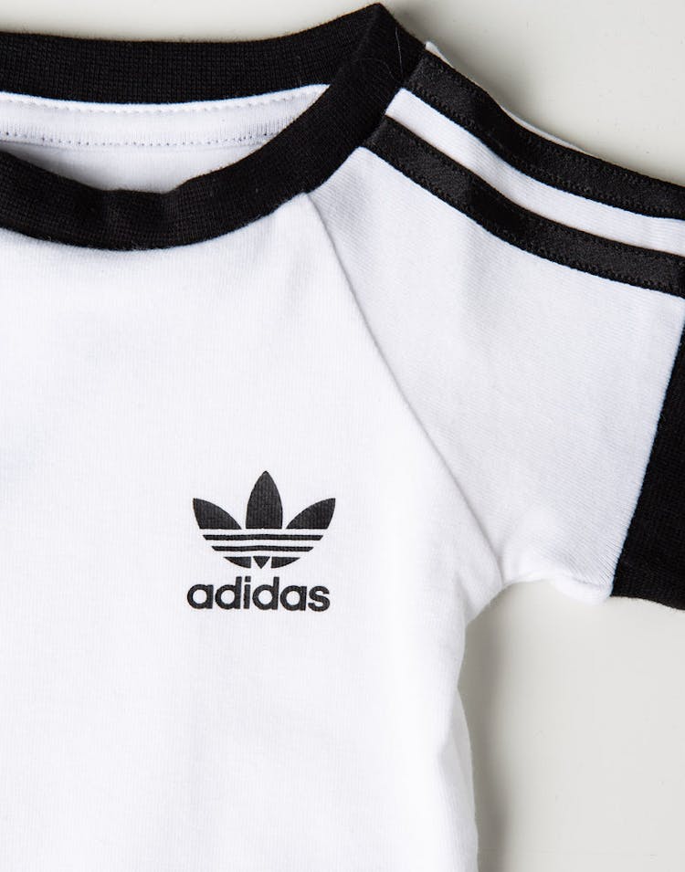 Adidas Kids 3 Stripes Body White/Black