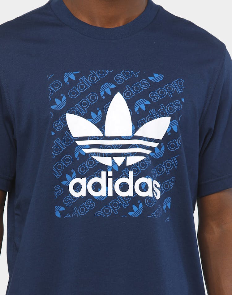 Adidas Mono Square Tee Navy