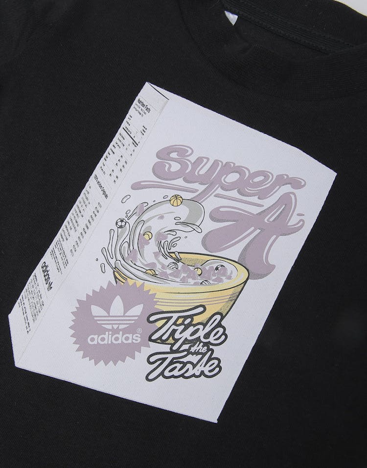 Adidas Infant Graphic Tee Black/Multi-Coloured