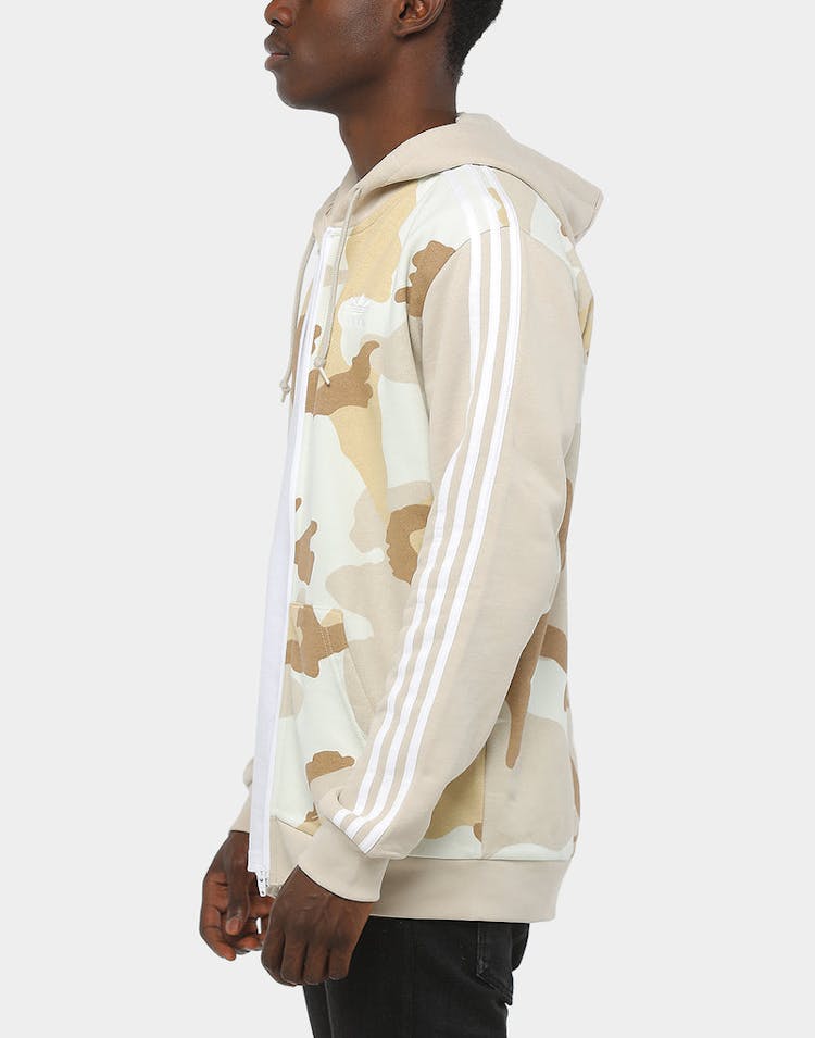 Adidas Camo Full Zip Hoody Multi-Coloured/Brown