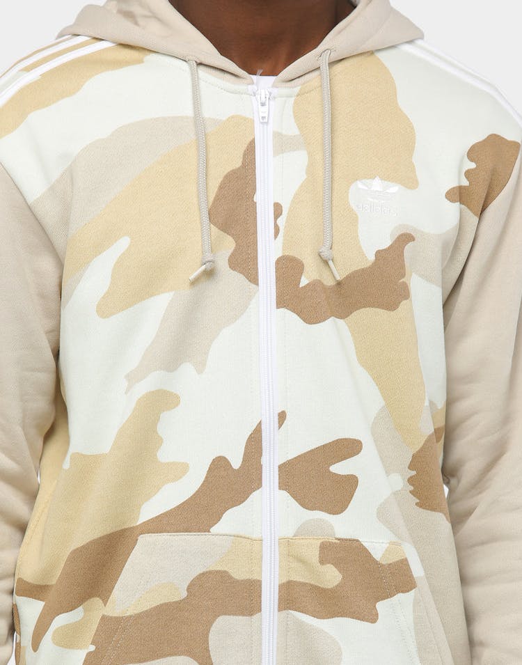 Adidas Camo Full Zip Hoody Multi-Coloured/Brown