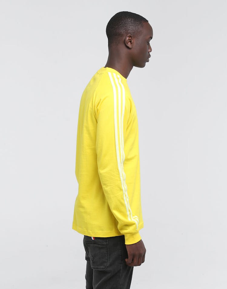 ADIDAS BLC 3-STRIPE LONG SLEEVE TEE YELLOW