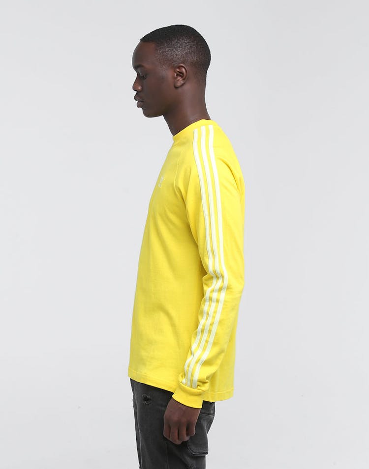 ADIDAS BLC 3-STRIPE LONG SLEEVE TEE YELLOW