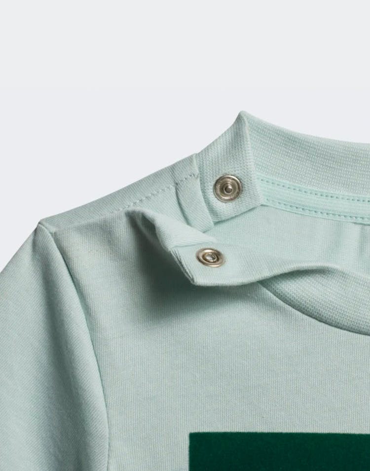 ADIDAS INFANT TREFOIL TEE GREEN/WHITE