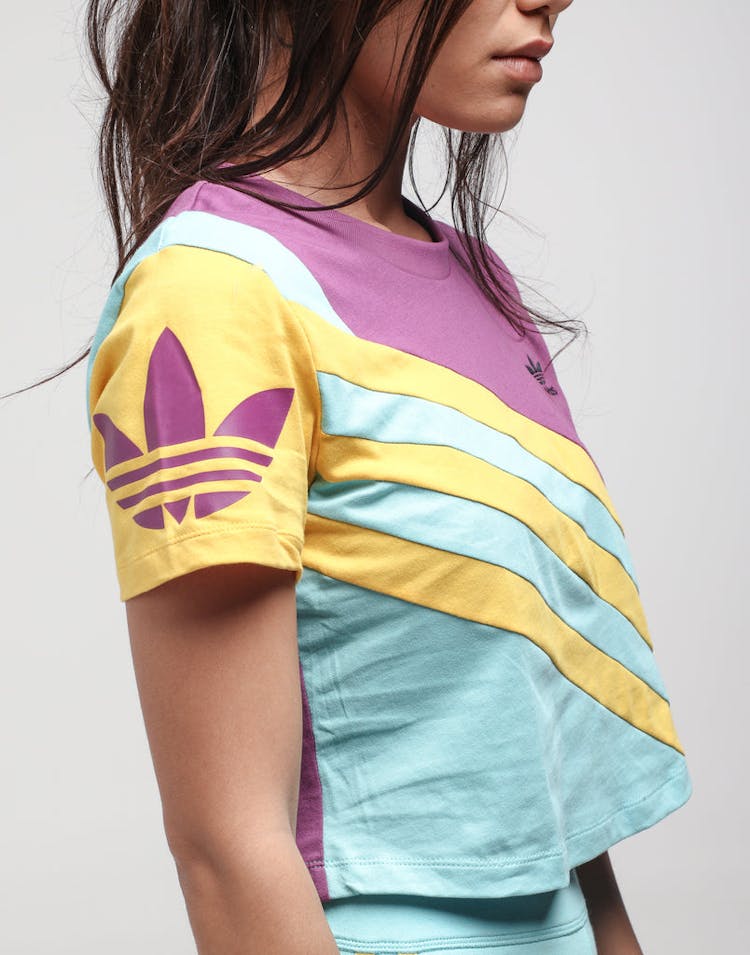 Adidas Women's 90's Trefoil Tee Muave/Multi
