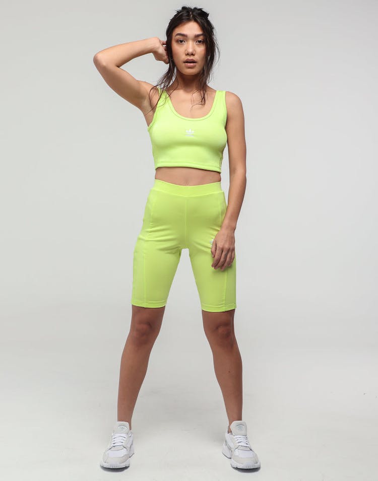 Adidas Women's Cropped Tank Yellow