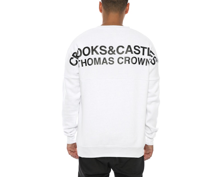 Thomas Crown Dolman Crew White