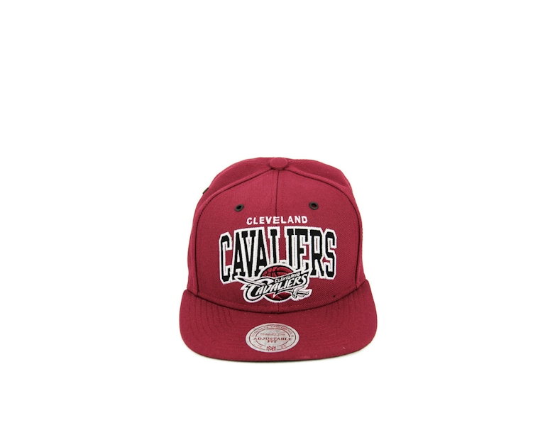 Mitchell & Ness Cavaliers B&w Arch Snapback Burgundy