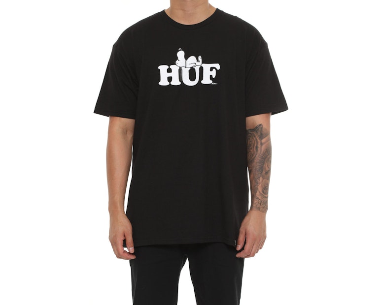 Huf X Snoopy Tee Black
