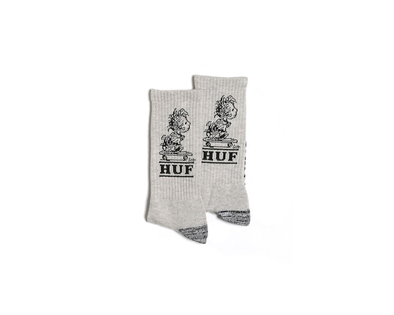 Huf X Pigpen Crew Sock Grey Heather