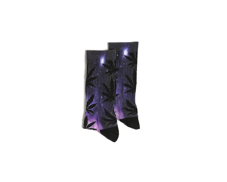 Galaxy Plantlife Crew Sock Purple