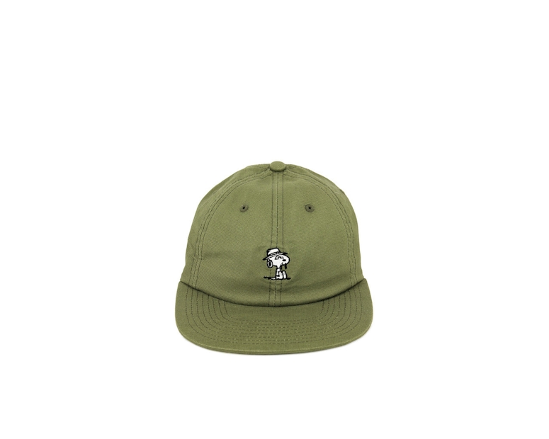 Spike 6 Panel Strapback Olive