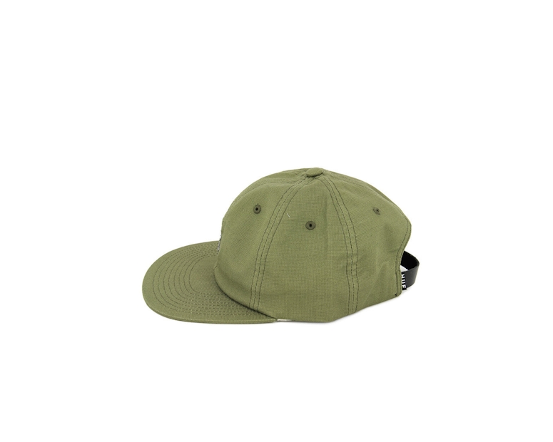 Spike 6 Panel Strapback Olive