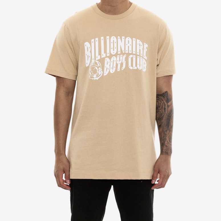 Billionaire Boys Club Arch Logo Tee Khaki/white