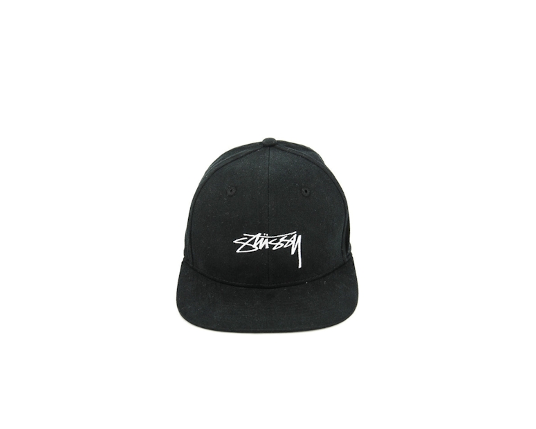 Stussy Smooth Stock Snapback Black