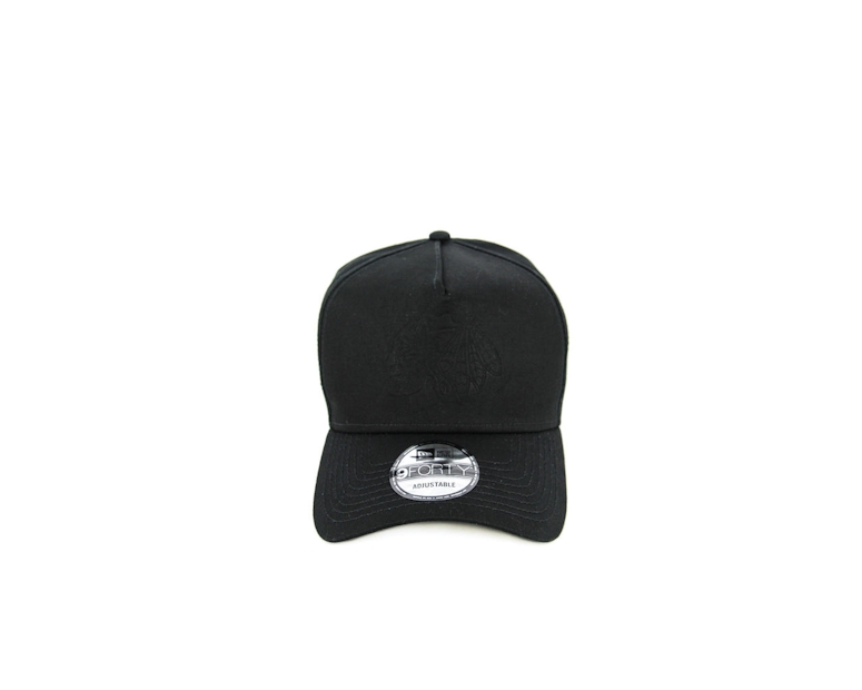 New Era Blackhawks 940 A-frame Gel Snapback Black