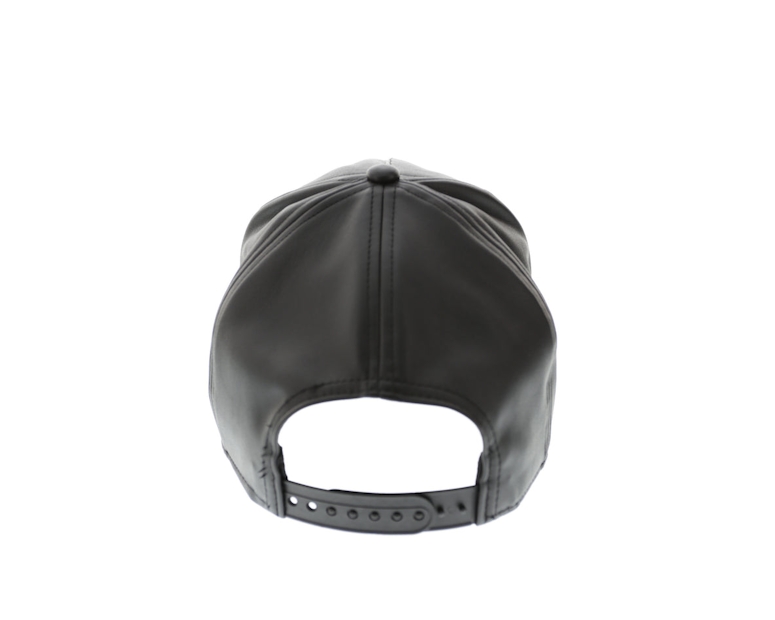 NY Yankees 940 A-frame PU Leather Snapback Black