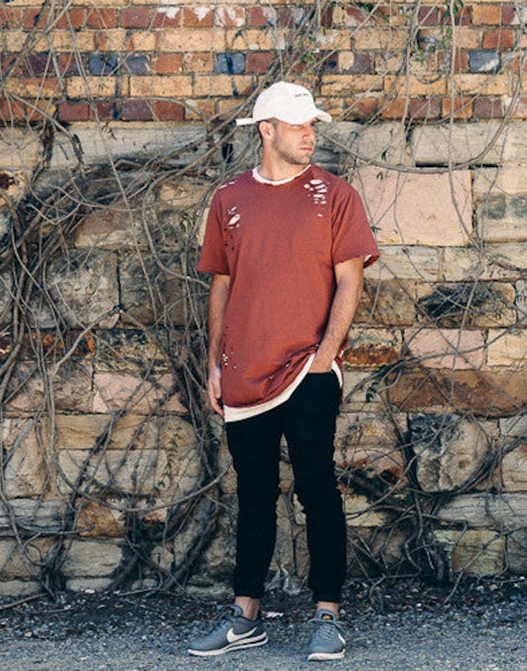 Eptm Thrasher OG Long Tee Burgundy