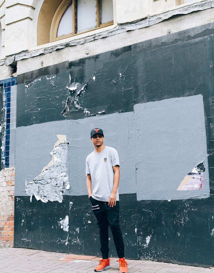 Goat Crew Chano the Rapper Mini Head Tee Grey