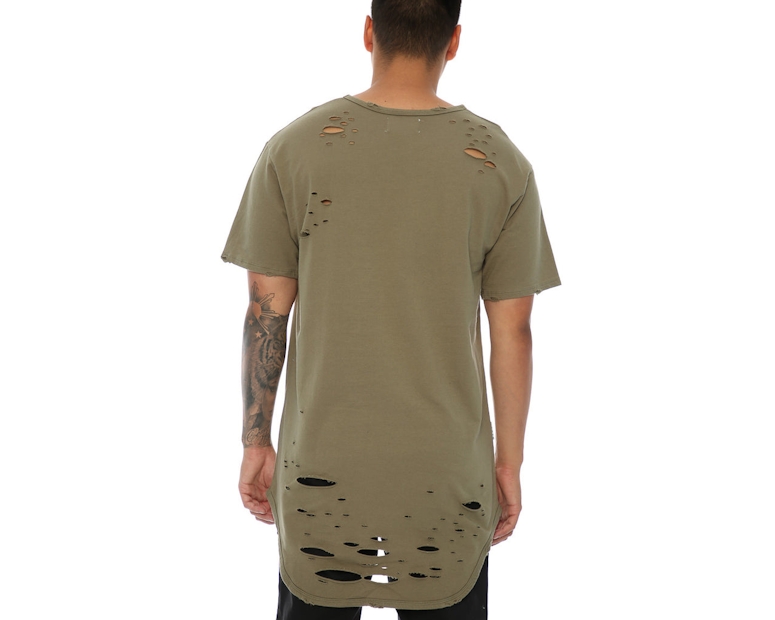 Saint Morta Slasher Distressed Tee Pale Green