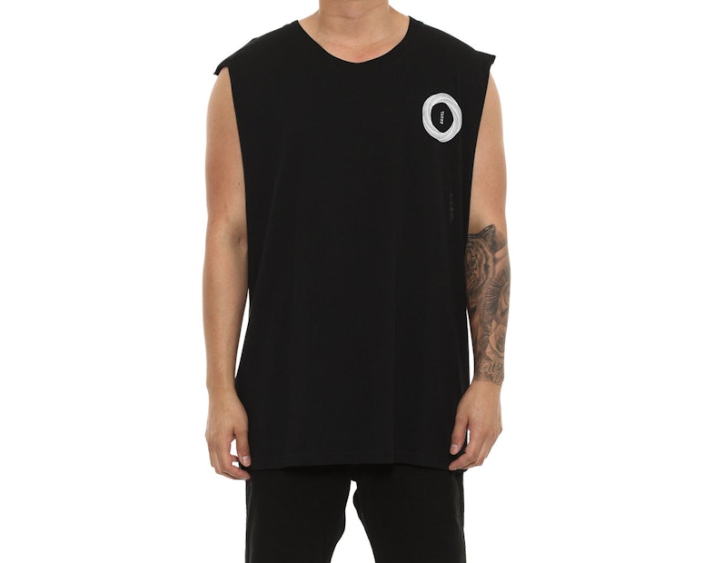Saint Morta Vortex Oversized Muscle Tee Black
