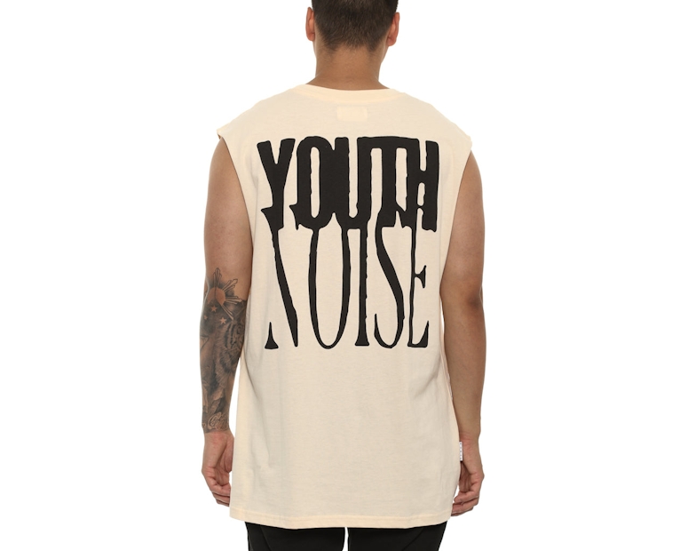 Saint Morta Youth Noise Oversize Muscle Tee Beige